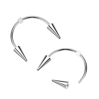 RU001 Piercing do retní uzdičky