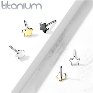 TIT1157-TI Hvězdička k PUSH IN piercingu TITAN