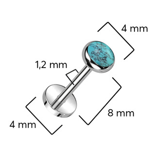 TIT1319 Piercing do brady - PUSH IN labreta TITAN