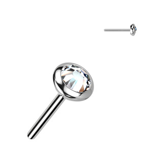 TIT1242C-040 Kamínek k PUSH IN piercing do nosu TITAN, 4 mm zirkon