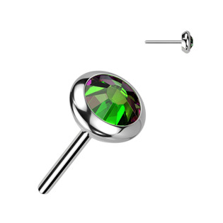 TIT1242VM-030 Kamínek k PUSH IN piercing do nosu TITAN, 3 mm zirkon
