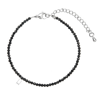 EG3519 Náramek s pravými black spinel kameny