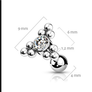 CP1093 Cartilage piercing -  helix / tragus