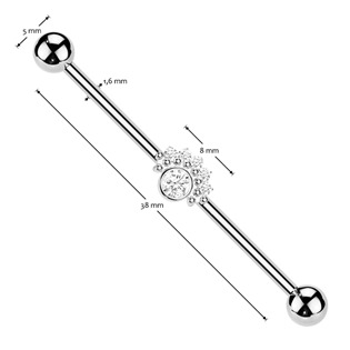 ID01040 Industrial piercing se zirkony