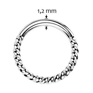 NS0062ST-1208 Segment kruh kroucený - helix / cartilage / tragus piercing