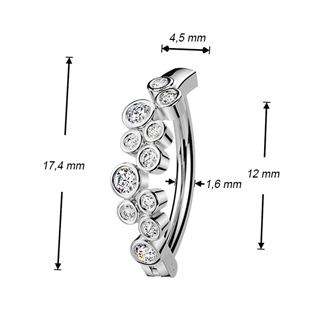 WP0109 Piercing do pupíku se štítem