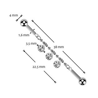 ID01043 Industrial piercing ozdobný