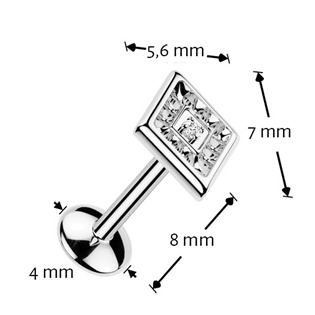 TIT1661 Piercing do brady - PUSH IN labreta TITAN