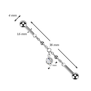 ID01046 Industrial piercing se zirkony