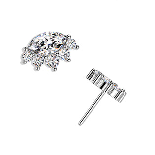 TIT1654 Ozdobná část k PUSH IN piercingu TITAN