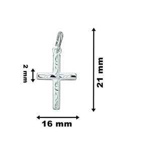 ZB31200 Stříbrný přívěsek - kříž