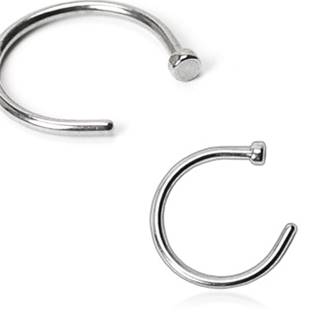N01074-0610 Piercing do nosu kruh