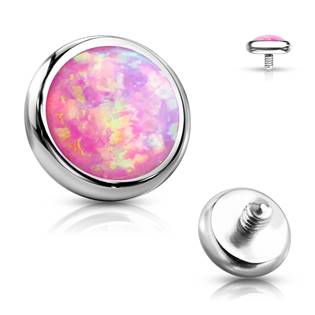 ND006-03OP22 Náhradní kamínek opál k labretě, průměr 3 mm