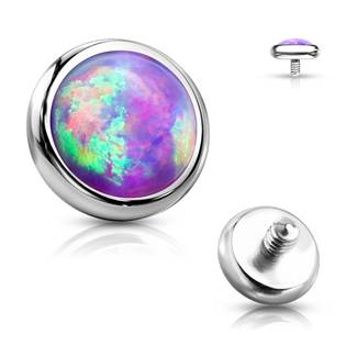 ND006-03OP22 Náhradní kamínek opál k labretě, průměr 3 mm