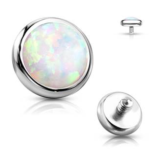 ND006-03OP22 Náhradní kamínek opál k labretě, průměr 3 mm