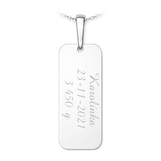 PA1874 Stříbrný přívěsek ornament na destičce