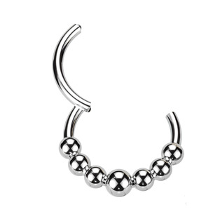 TIT1307-1208 Segment kruh - helix / cartilage / tragus / septum piercing TITAN