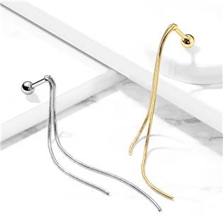 CP1070-ST Cartilage piercing do ucha s řetízkem