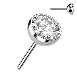 TIT1147C-015 Kamínek k PUSH IN piercingu TITAN