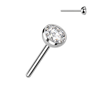 TIT1147C-015 Kamínek k PUSH IN piercingu TITAN