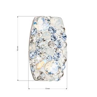 EG1012-LS Stříbrný přívěšek Crystals from Swarovski®, Light Sapphire