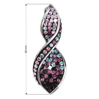 EG1013-MV Stříbrný přívěsek s krystaly Crystals from Swarovski® Magic Violet