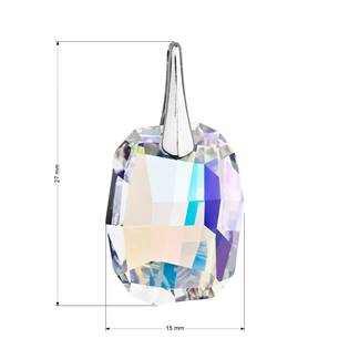 EG1173-AB Stříbrný přívěsek s krystaly Swarovski, AB