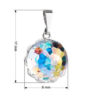 EG1189 Stříbrný přívěsek s krystalem Swarovski