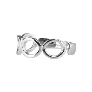 EG1339 Stříbrný prsten kulatá očka