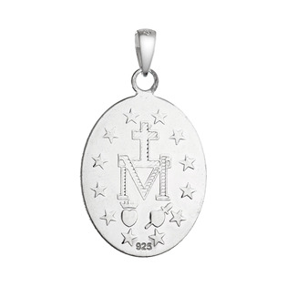EG1577 Stříbrný přívěsek madailon Madonka