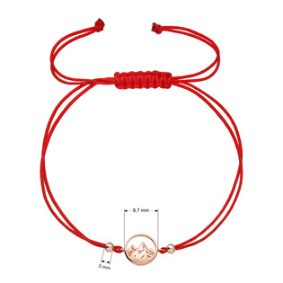 EG1682-RD Kabbalah pozlacený rose gold náramek hory