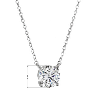EG1897 Stříbrný náhrdelník ELEN moissanite