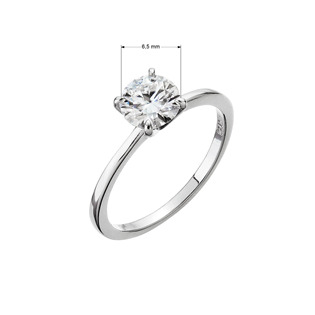 EG1899-56 Stříbrný prsten ELEN moissanite