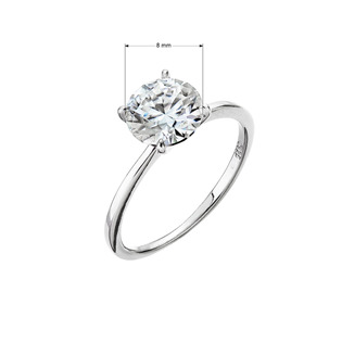 EG1900-54 Stříbrný prsten ELEN moissanite