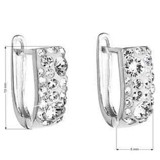 EG2009-CR Stříbrné náušnice s krystaly Crystals from Swarovski® Crystal