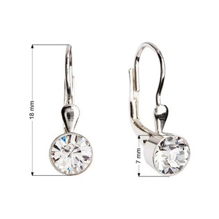 EG2015-CR Stříbrné náušnice s krystaly Crystals from Swarovski® Crystal