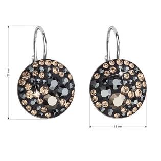 EG2055-CD Stříbrné náušnice s krystaly Crystals from Swarovski® Colorado