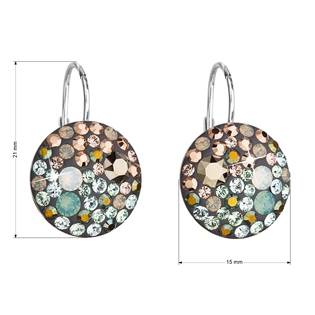 EG2055-CHM Stříbrné náušnice s krystaly Crystals from Swarovski® Chameleon