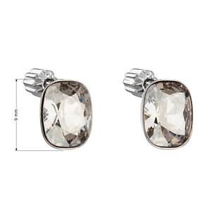 EG2690-SS Stříbrné náušnice s krystaly Crystals from Swarovski® SILVER SHADE
