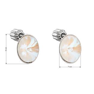 EG2692-CLGD Stříbrné náušnice s krystaly Crystals from Swarovski® CRYSTAL LIGHT GREY DELITE