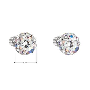 EG2809-AB Stříbrné náušnice s krystaly Crystals from Swarovski® AB