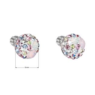 EG2809-MR Stříbrné náušnice s krystaly Crystals from Swarovski® MAIC ROSE