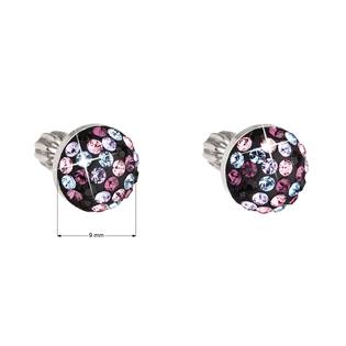 EG2809-MV Stříbrné náušnice s krystaly Crystals from Swarovski® MAGIC VIOLET