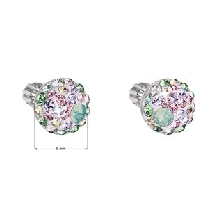 EG2809-SK Stříbrné náušnice s krystaly Crystals from Swarovski® SAKURA