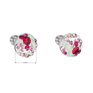 EG2809-SL Stříbrné náušnice s krystaly Crystals from Swarovski® SWEET LOVE