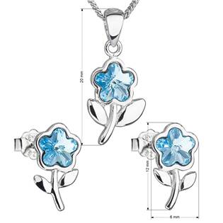 EG3204-AQ Sada šperků s krystaly Swarovski