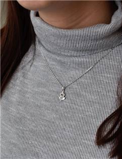 EG3204-CR Sada šperků s krystaly Swarovski náušnice, řetízek a přívěsek