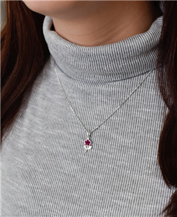 EG3204-F Sada šperků s krystaly Swarovski, Fuchsia