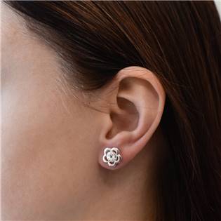 EG3205-CR Sada šperků s krystaly Swarovski náušnice, řetízek a přívěsek