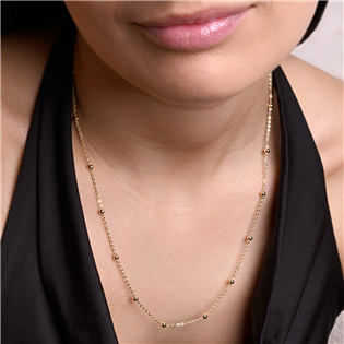 EG3458GD-45 Pozlacený stříbrný řetízek